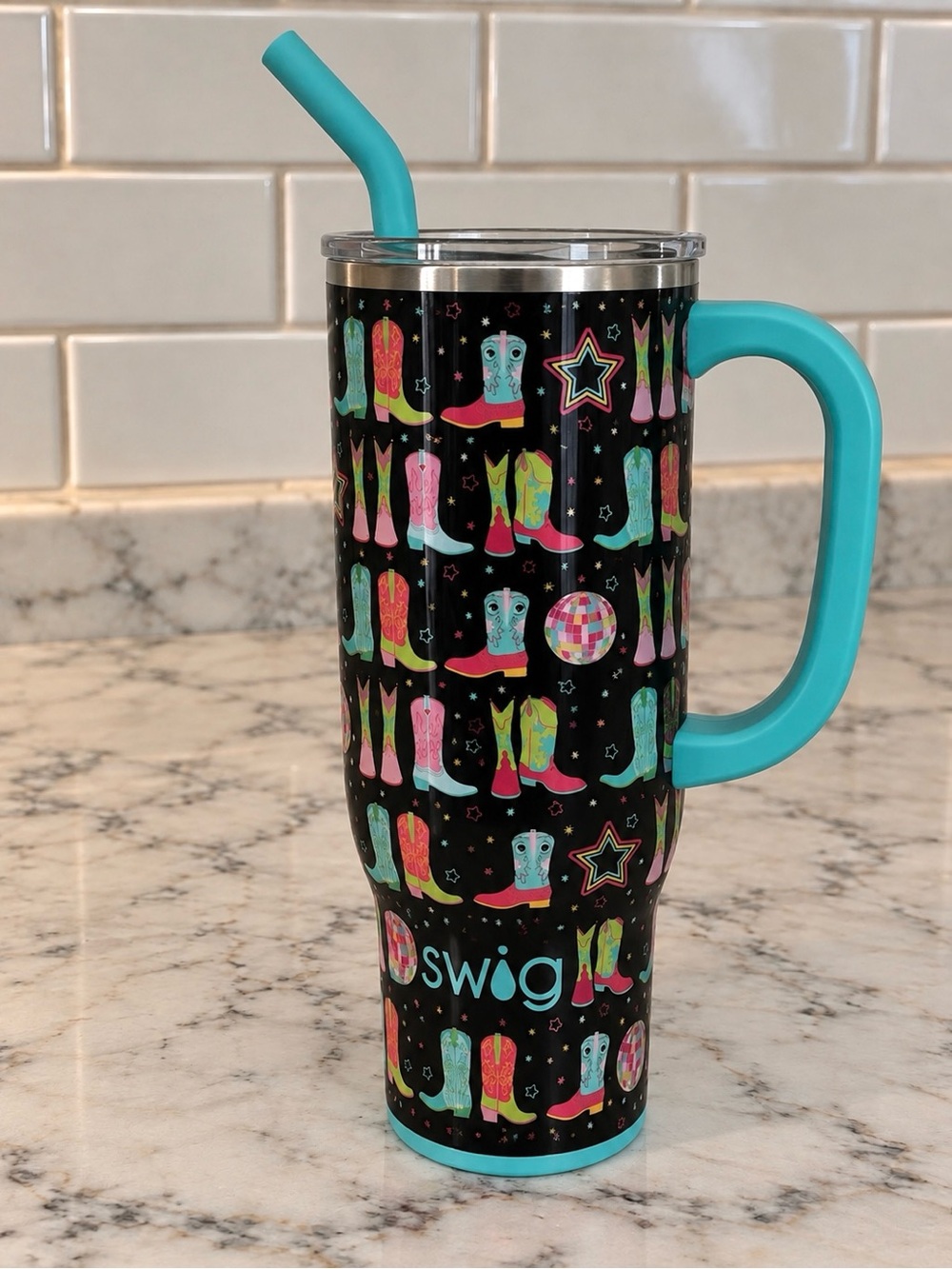 Swig Life 30oz Mega Mug DISCO COWGIRL NEW!!